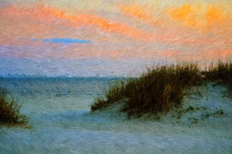 Sunset on the Gulf Impressions